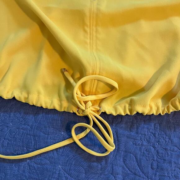 Trina Turk 'Karmandy' Zipper-Front Sleeveless Top, Buttercup size medium - Picture 8 of 11